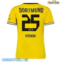Camisa de time de futebol Borussia Dortmund Joey Veerman #25 Replicas 1º Equipamento Feminina 2026-27 Manga Curta